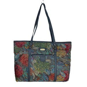 Vintage Sherwood Multicolor Floral Carpet Shoulder Bag